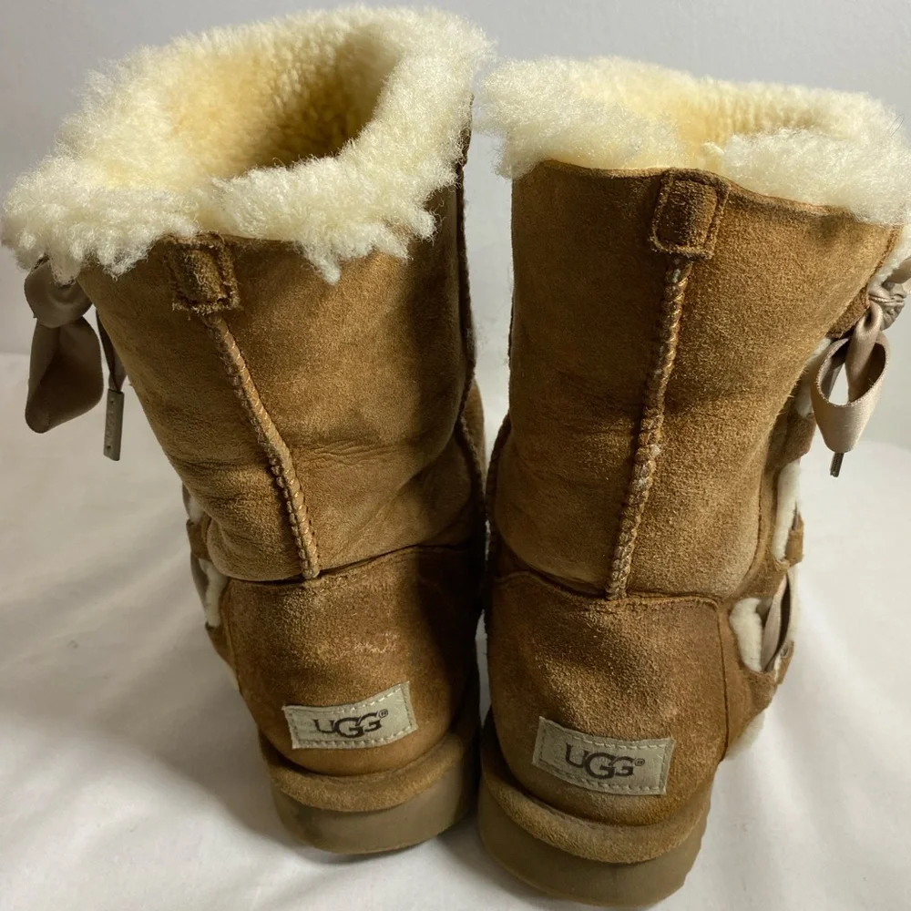 UGG Boots Pala Corset‎ RibbonTan Boots 8